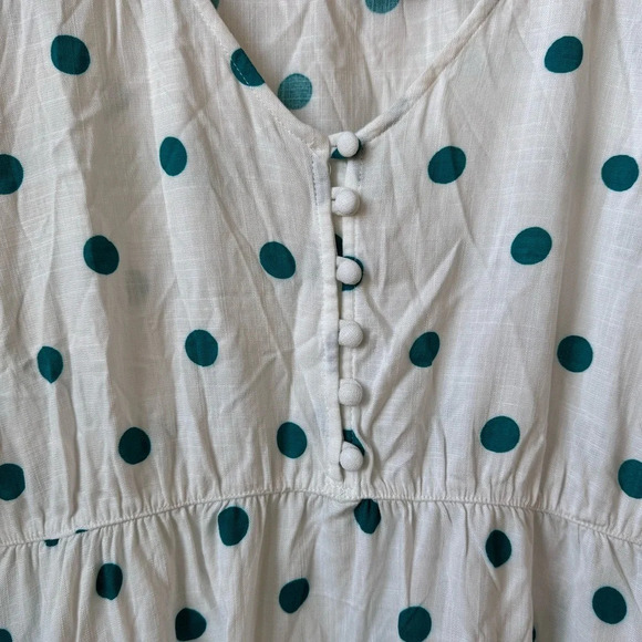 NWT Torrid Rayon Slub Tiered Buttoned-Front Top Polka Dot size 3X - Picture 11 of 11